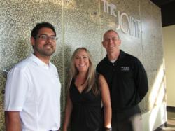 a picture of Adam Campos, Lisa Raggio and Dr. Andrew Haig